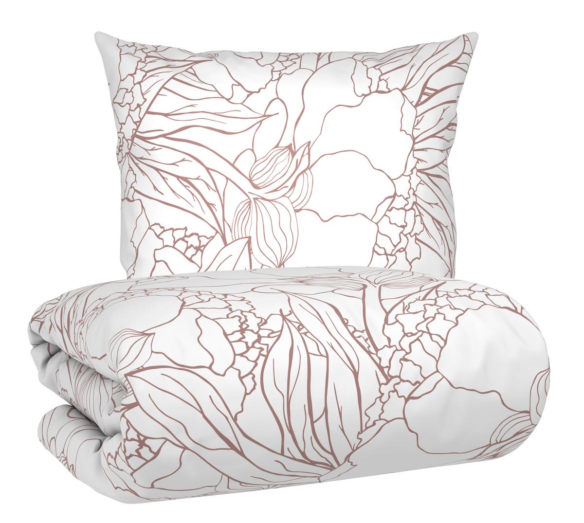 Bettwäsche Emma Altrosa ca. 135x200cm - Altrosa, Textil (135/200cm) - Mömax