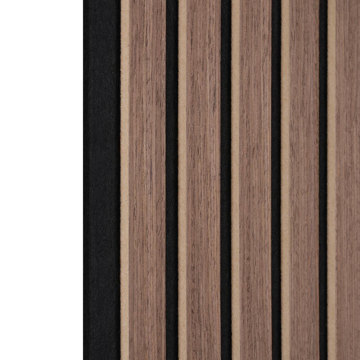 Akustikpaneel Ashley Walnussfarben 4-teilig - Walnussfarben, MODERN, Holz/Holzwerkstoff (60,5/28/1,2cm) - Based