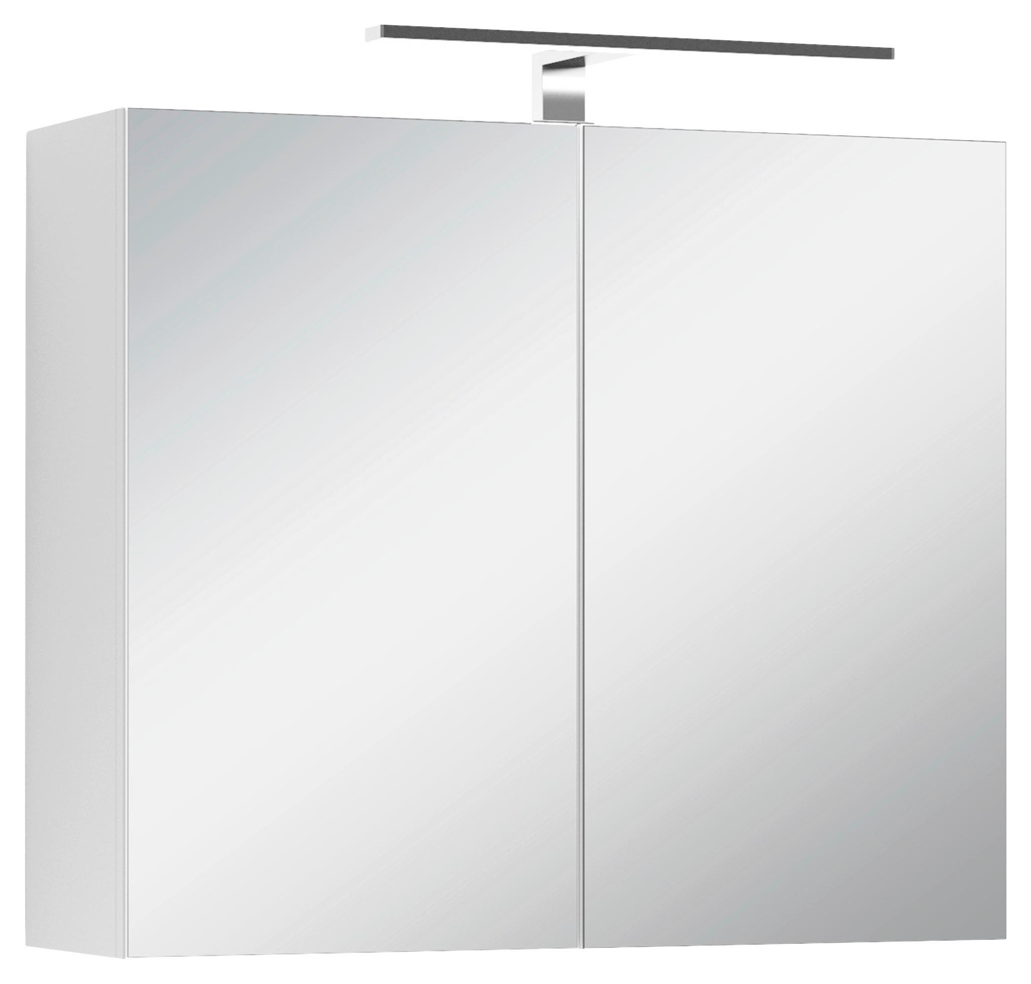 Spiegelschrank Spree Weiß - MODERN, Glas/Holzwerkstoff (70/60/20cm) - MID.YOU