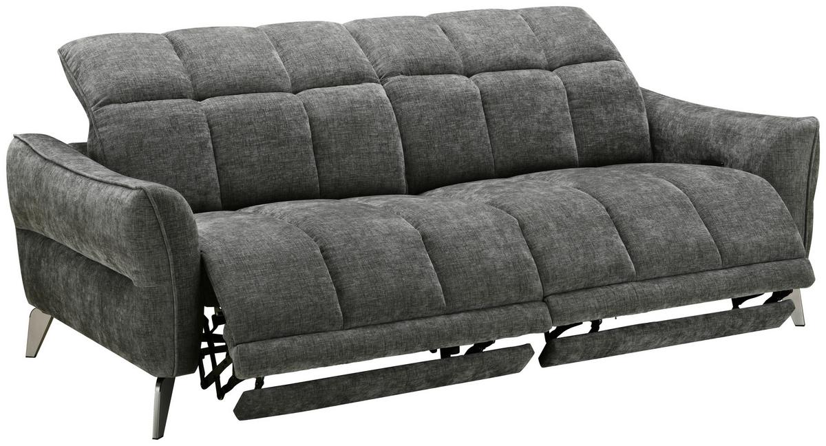 Zofa Jupiter, Temno Siva - temno siva/črna, Design, kovina/tekstil (216/79/106cm) - Livetastic