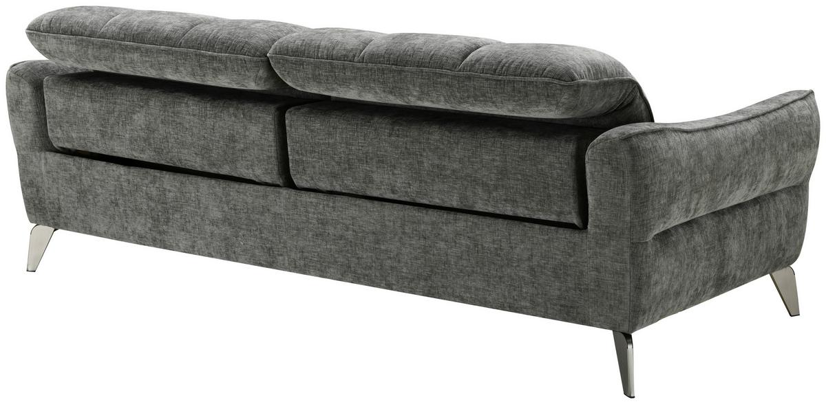 Zofa Jupiter, Temno Siva - temno siva/črna, Design, kovina/tekstil (216/79/106cm) - Livetastic