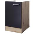 Spodnja Omarica Za Korito Milano - hrast/antracit, Moderno, kovina/leseni material (50/82/60cm) Spodnja Omarica Za Korito Milano - hrast/antracit, Moderno, kovina/leseni material (50/82/60cm)