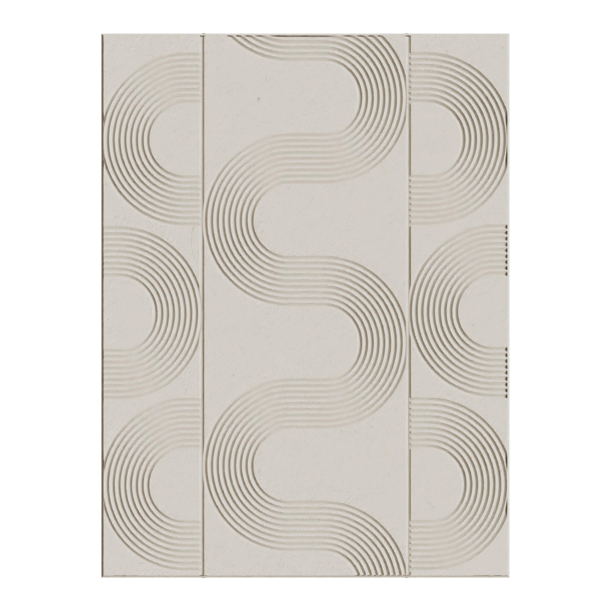 Akustikpaneel Milla Beige ca. 90x120cm - Beige, Textil (90/120cm) - Based