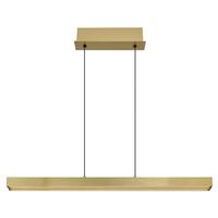 Led Viseća Svjetiljka Boja Mjeda - boje mjeda/opalna, Design, metal/plastika (150/7,5/150cm) - Globo