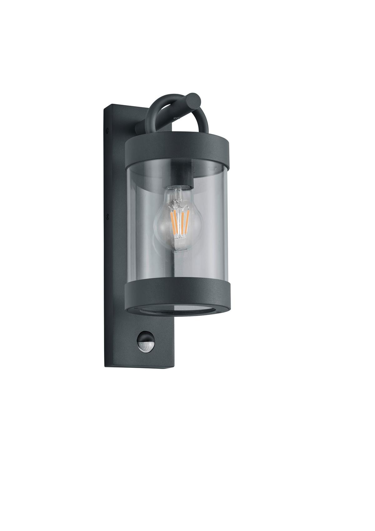 Außenwandleuchte Sambesi in Anthrazit max. 28 Watt - Anthrazit, Basics, Metall (12,5/33/18,6cm) - Trio Leuchten