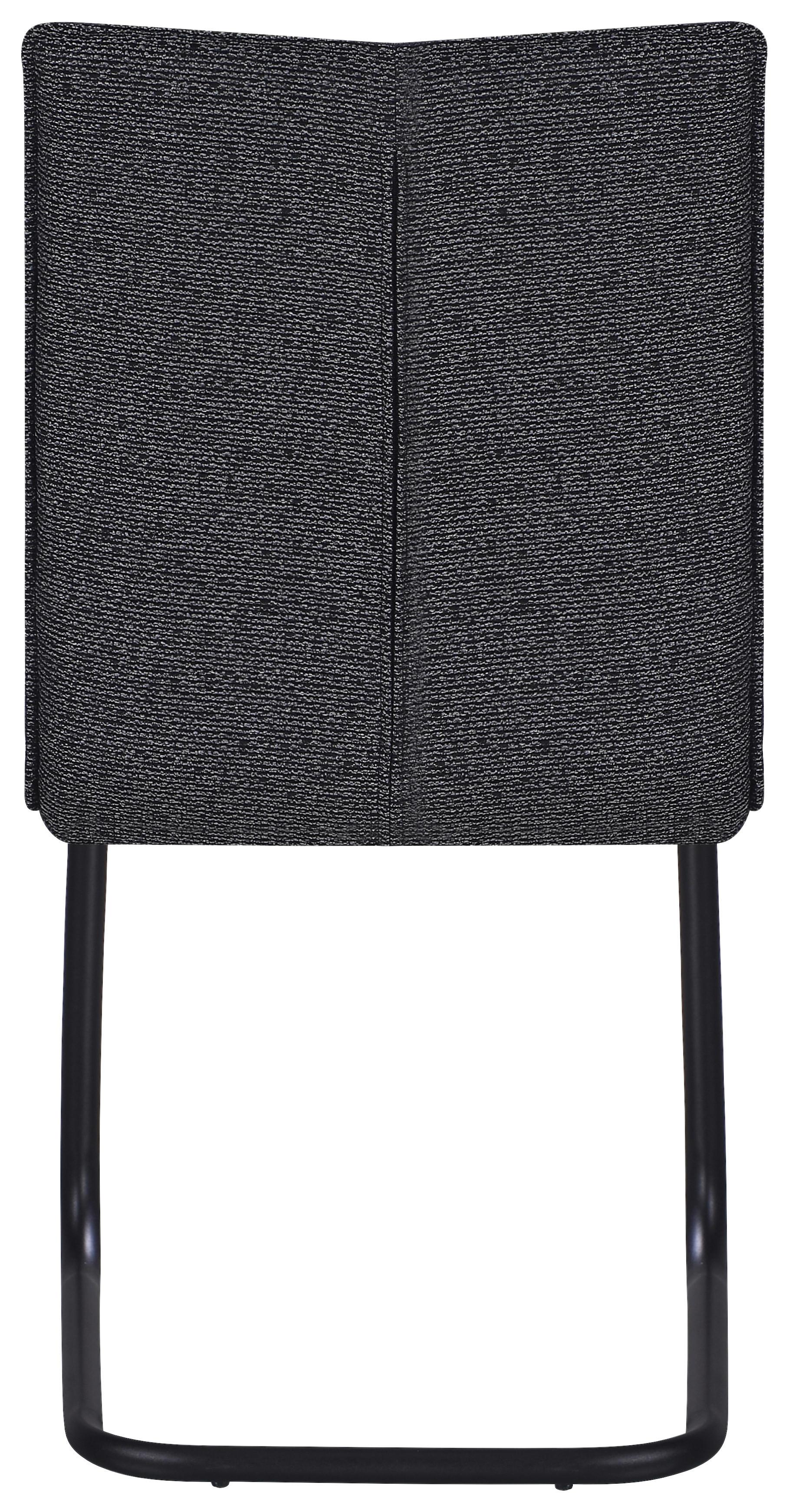 STOL NOVA - grå/svart, Modern, metall/textil (61/47/89cm) - Mömax