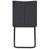 STOL NOVA - grå/svart, Modern, metall/textil (61/47/89cm) - Mömax