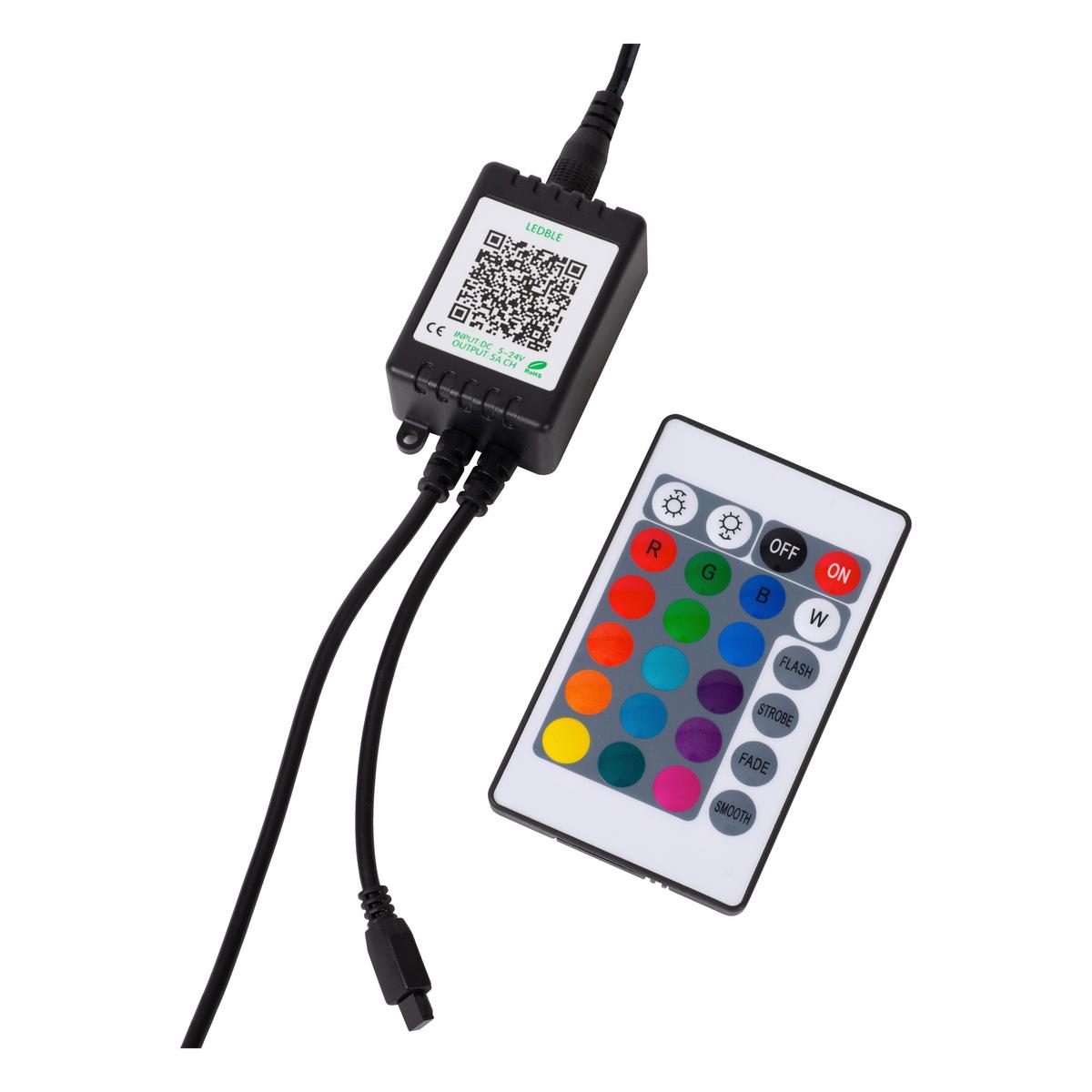 LAMPA STOŁOWA LED 05545/06/99 - FLAMINGO - czarny/różnokolorowy, Lifestyle, metal (15/18.1/49.5cm) - Lucide