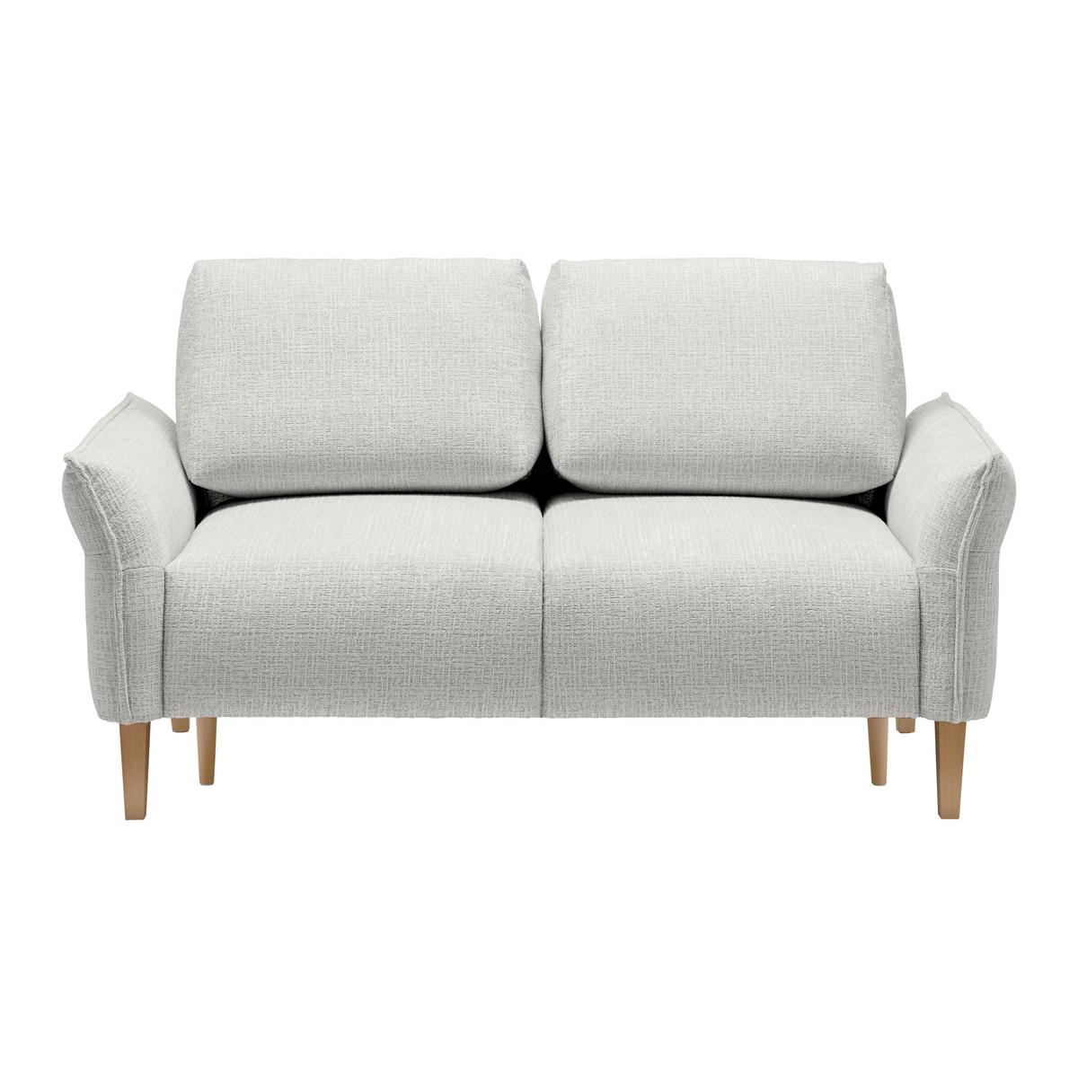 CANAPEA CU 2 LOCURI CUSTOM - gri deschis/crem, Modern, textil (150/85/92cm) - Mömax