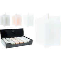 Kerze STAR - Weiss/Hellrosa (5/5cm)