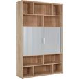 Kombinacija Regalov Ducato - hrast, Moderno, kovina/umetna masa (140/217/40cm) - PREMIUM LIVING