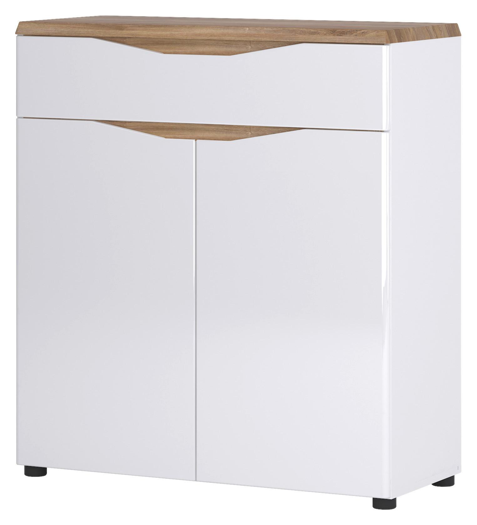 Dulap pentru pantofi TOLEDO - culoare lemn stejar, Modern, material pe bază de lemn (90,7/100/38cm) - Modern Living