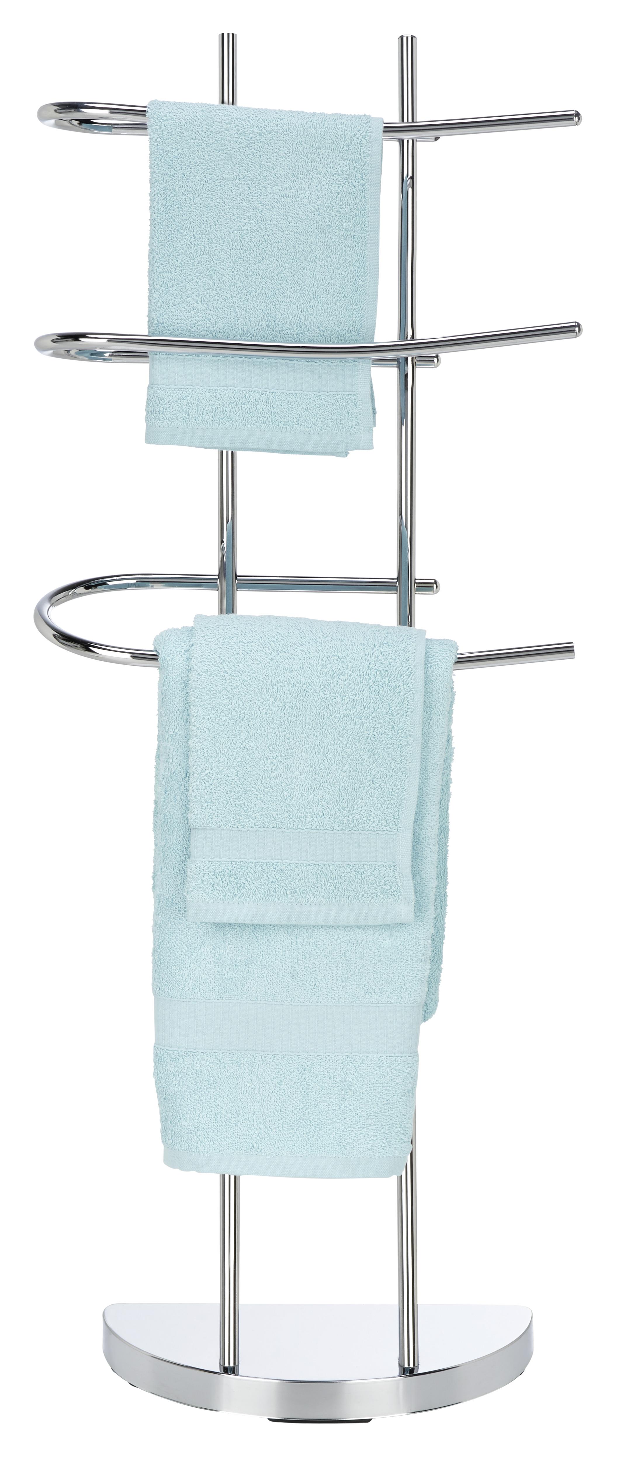 Handtuchhalter Chromfarben - Metall (41/101/29cm) - Modern Living