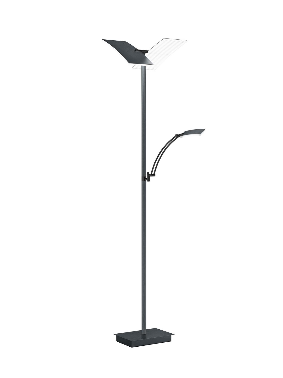 LAMPA STOJĄCA LED 60556/2-39 ANDY - antracytowy, Design, metal (50/185cm) - Hell