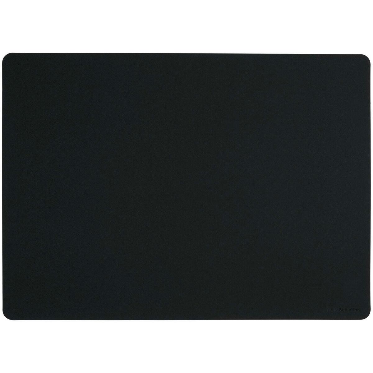 MATA STOŁOWA SOFT LEATHER CHARCOAL - czarny, Design, tworzywo sztuczne (46/33cm) - ASA