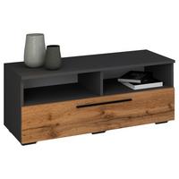 Nizka Omarica Arila, Hrast, Siva - črna/medeni hrast, Moderno, kovina/umetna masa (95/39/40cm) - MID.YOU