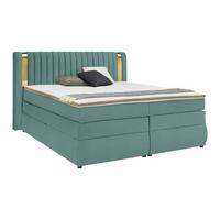 PAT BOXSPRING MINOLA GOLD EXKLUZIV - turcoaz, Konventionell, textil (160/200cm) - Premium Living