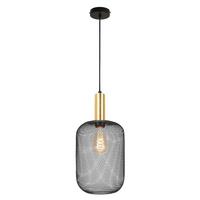 Függőlámpa Drato - fekete/aranyszínű, Modern, fém (20/120cm) - Mömax
