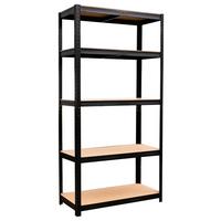 REGAŁ CIĘŻKIEGO SKŁADOWANIA SCHWERLASTREGAL 14738 - kolor naturalny/czarny, Konventionell, materiał drewnopochodny/metal (75/175/30cm) - Xora
