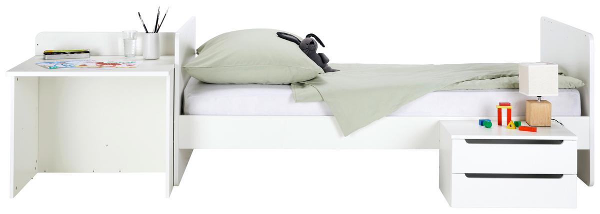 Gitterbett Kit New-M in Weiß ca. 70x140cm - Weiß, MODERN, Holz/Holzwerkstoff (204/75/95cm) - Mömax