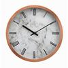 Wanduhr Sally Kupferfarben - Weiss/Grau, Glas/Metall (30,5cm) - Modern Living