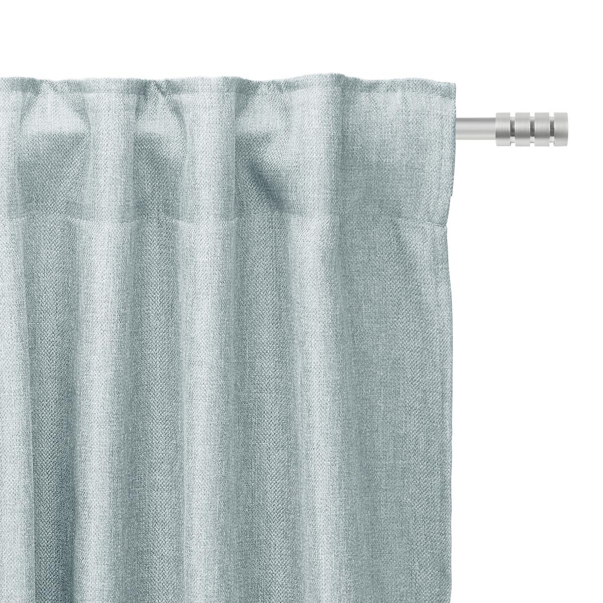 Končana Zavesa Andi 2 Kos - srebrne barve, Konvencionalno, tekstil (140/245cm) - Modern Living