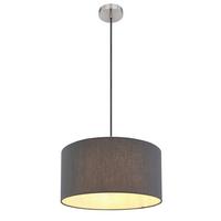 Svjetiljka Viseća 15585h Sanna - antracit/opalna, Konvencionalno, metal/tekstil (40/140cm) - Globo