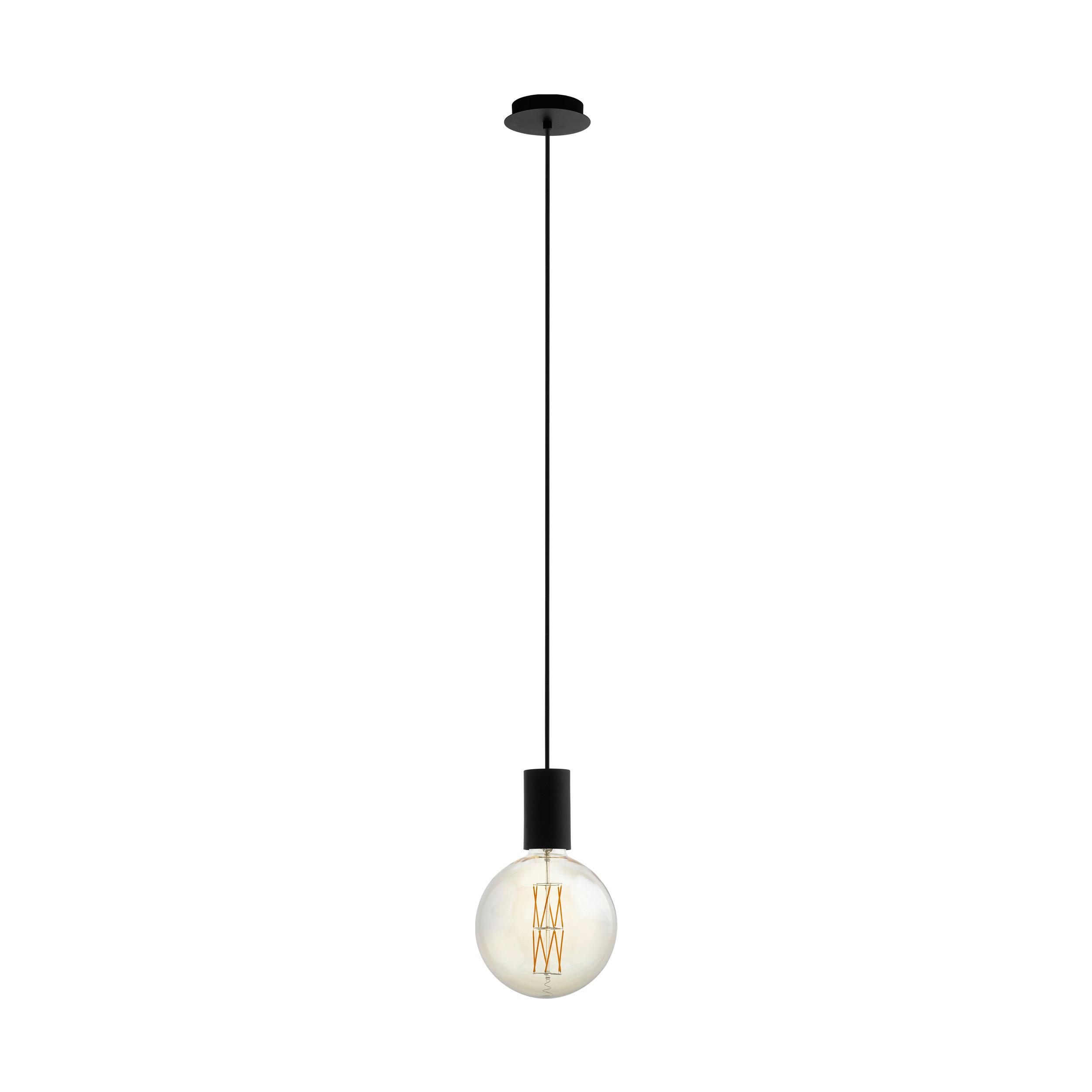 Hängeleuchte 98661*pozueta - Schwarz, Basics, Metall (12.5/110cm) - Eglo