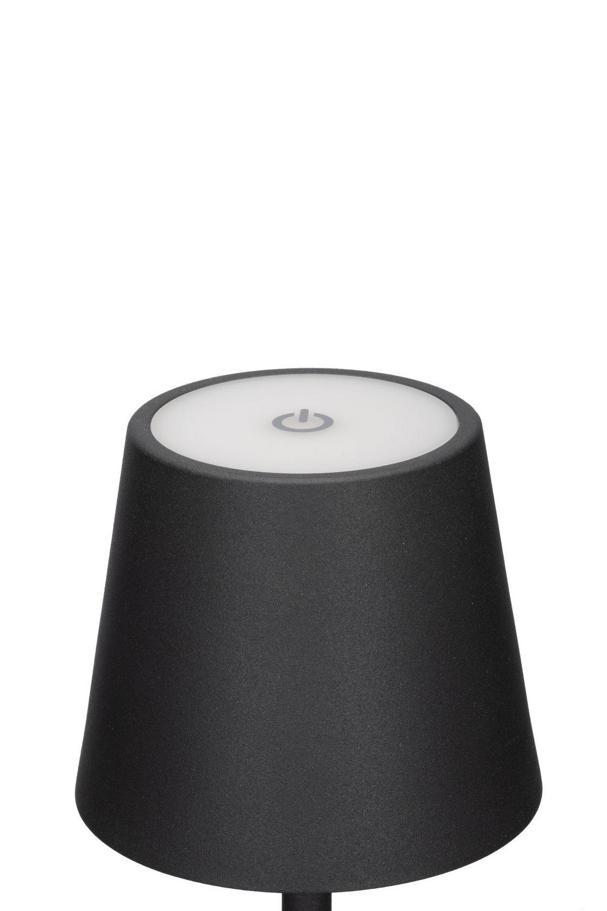 LAMPA STOŁOWA Z AKUMULATOREM JUBIDUBILÄUM - czarny, Basics, tworzywo sztuczne/metal (8,6/20,3cm) - Novel