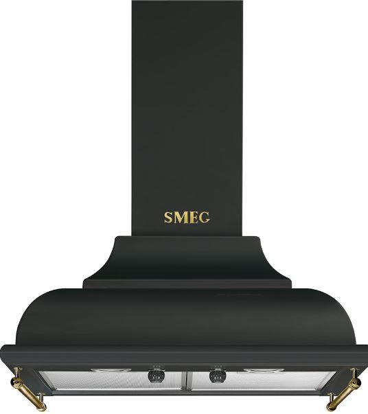 Dunstabzugshaube Cortina KC16AOE in Anthrazit - Anthrazit, LIFESTYLE, Metall (59,5/87,2/47cm) - SMEG
