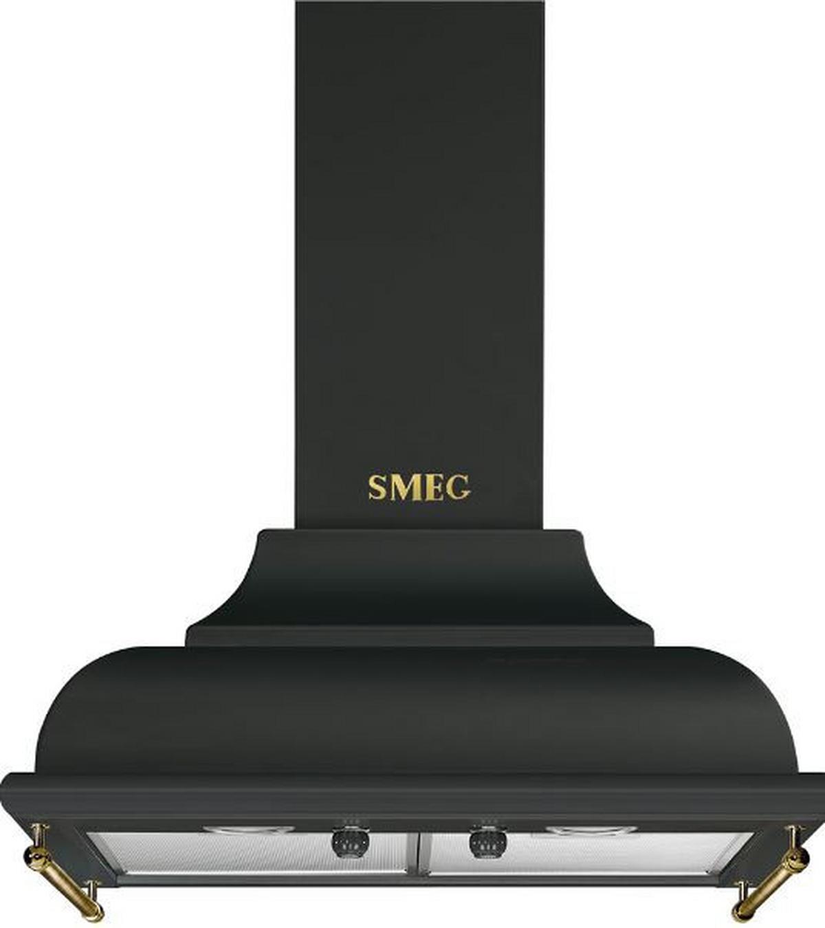 Dunstabzugshaube Cortina KC16AOE in Anthrazit - Anthrazit, LIFESTYLE, Metall (59,5/87,2/47cm) - SMEG