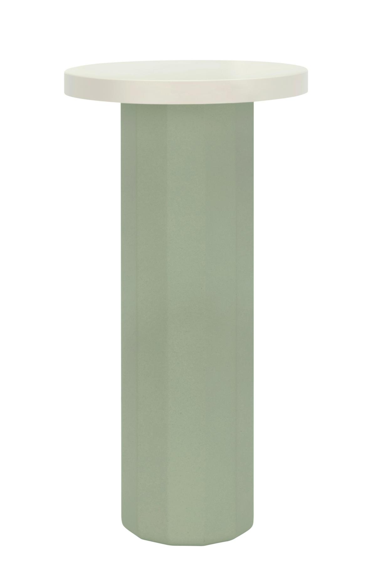 LAMPA STOŁOWA Z AKUMULATOREM ION *DK* - zielony, Design, kamień/metal (16/31,6cm) - Dieter Knoll