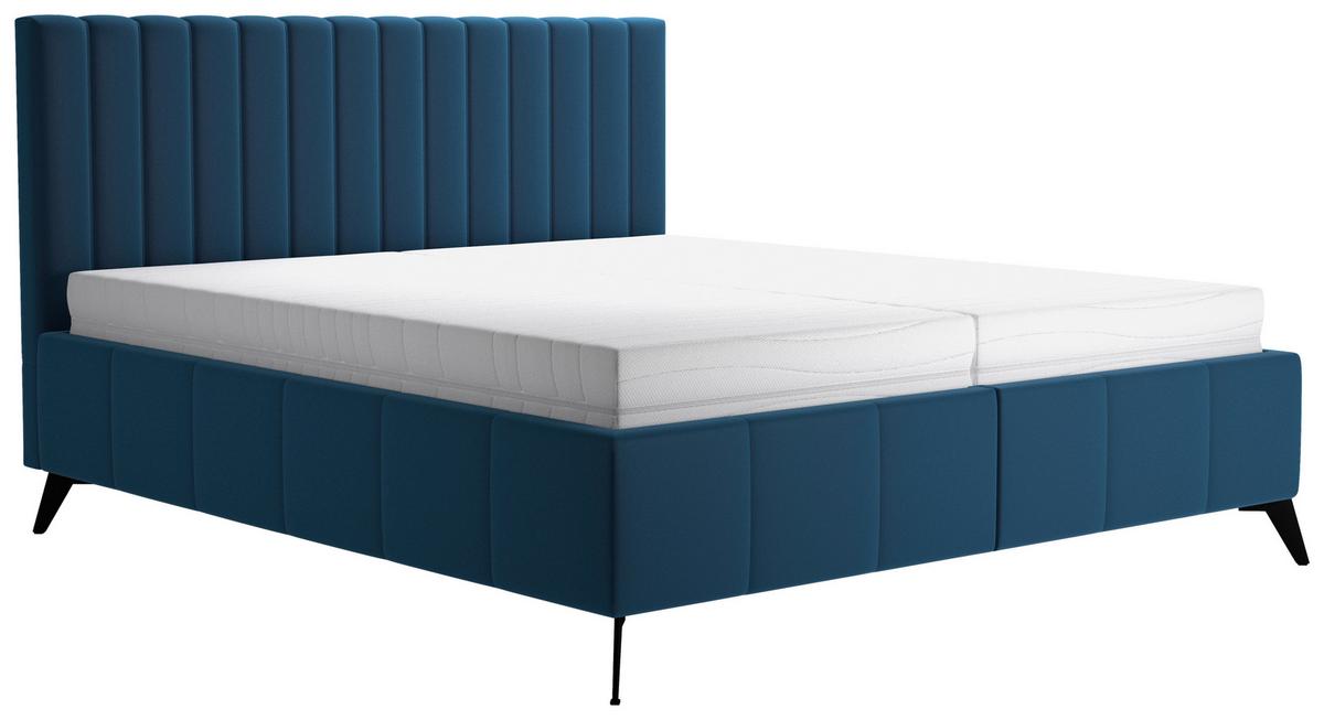PAT TAPITAT VIVIEN 2 - albastru închis, Modern, lemn/textil (180/200cm) - Premium Living