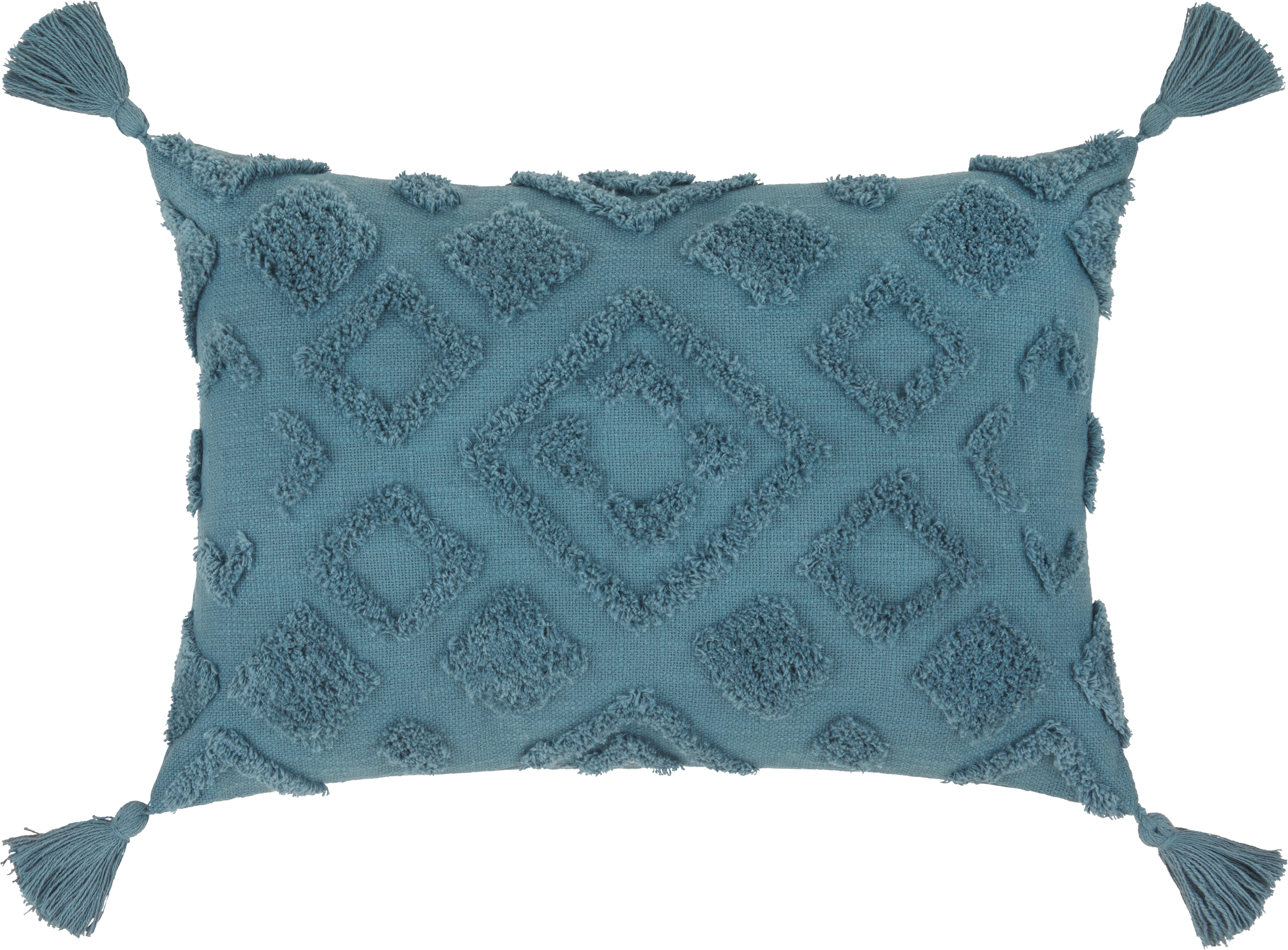 Okrasna Blazina Ibiza - modra, Moderno, tekstil (40/60cm) - Premium Living