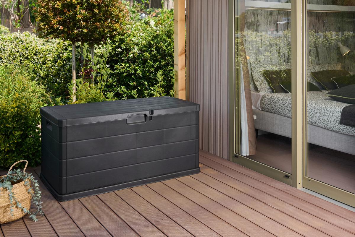 Párnatartó Láda Alpha - antracit, Modern, műanyag (118/59/57cm) - Mömax