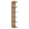 Stenski Regal Lazas, Hrast - medeni hrast, Moderno, leseni material (35/180/30cm) - MID.YOU