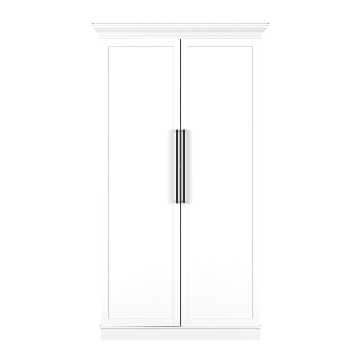 Bufet ALVARO - alb, Modern, material pe bază de lemn (121,5/220/55,5cm) - Bessagi Home