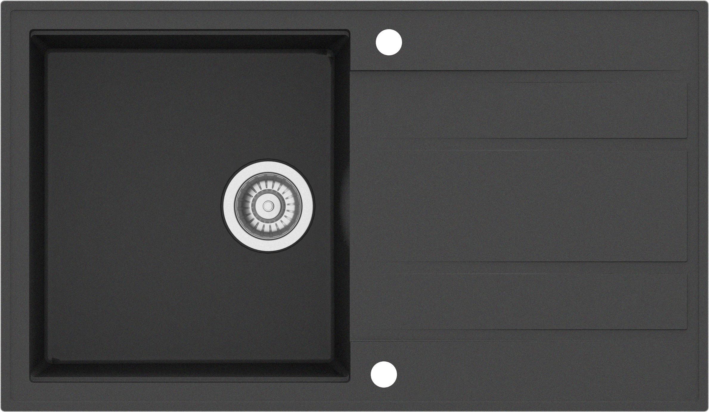 Sudoper Natura 100 Plus Black - crna, Moderno (86/50/21cm)