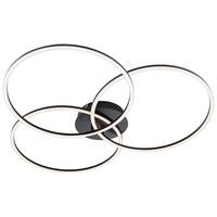 LAMPA SUFITOWA LED 14539-18 IVANKA - czarny, Design, tworzywo sztuczne/metal (79/76/9cm)