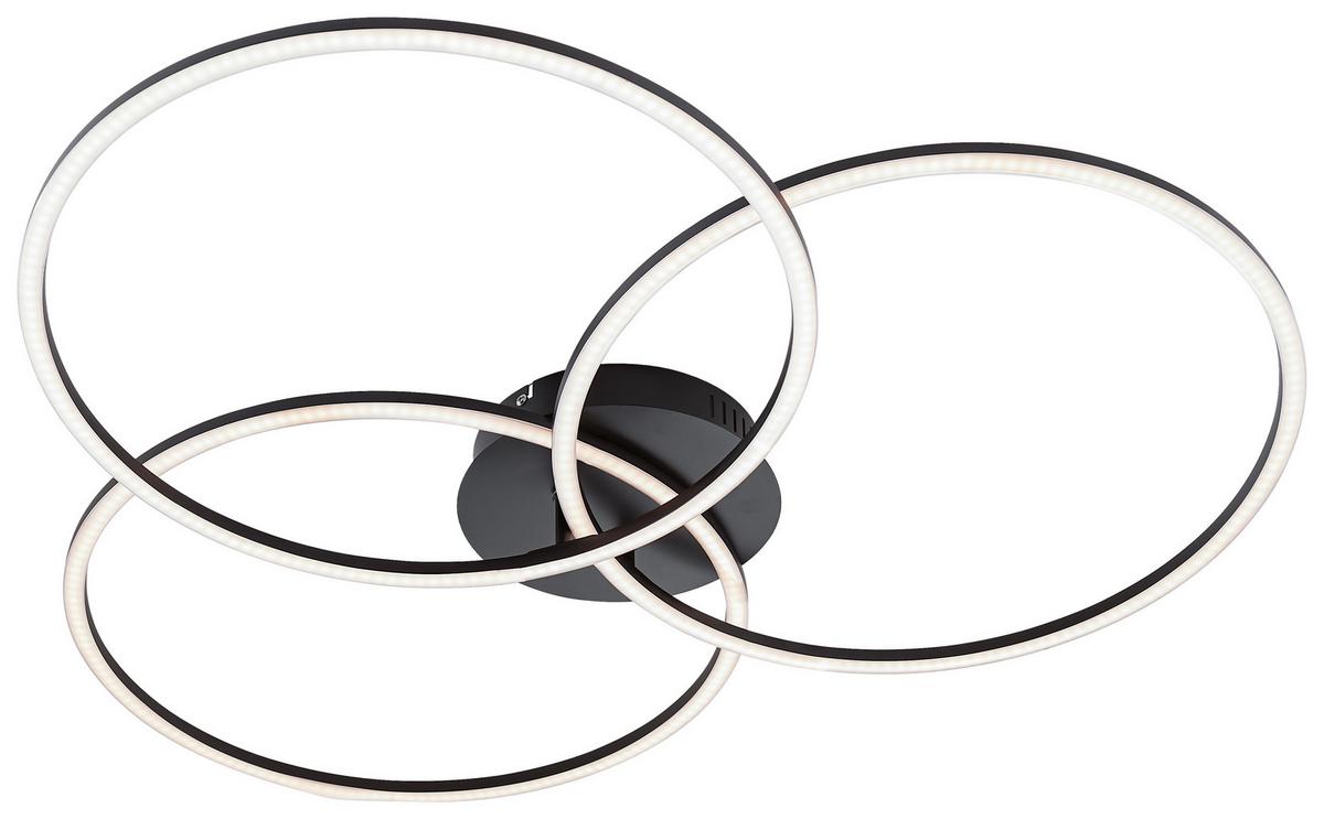 LAMPA SUFITOWA LED 14539-18 IVANKA - czarny, Design, tworzywo sztuczne/metal (79/76/9cm)