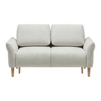 Dvosjed Custom - boje hrasta/krem, Moderno, tekstil/drvo (150/85/92cm) - Mömax