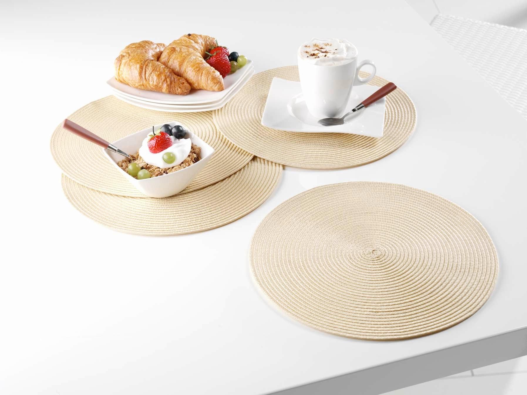 Tischset Billy in Beige - Beige, Textil - Modern Living