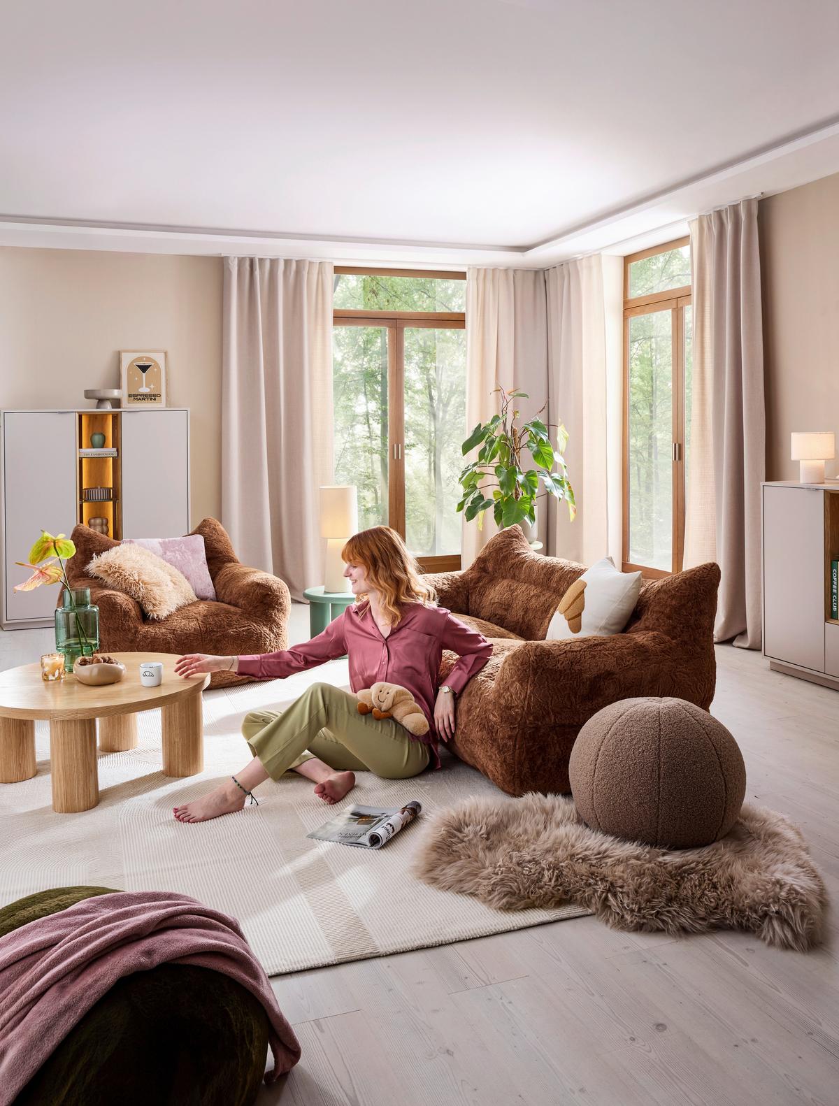 Webteppich Leonie Creme ca. 200x290cm - Creme, KONVENTIONELL, Textil (200/290cm) - Mömax