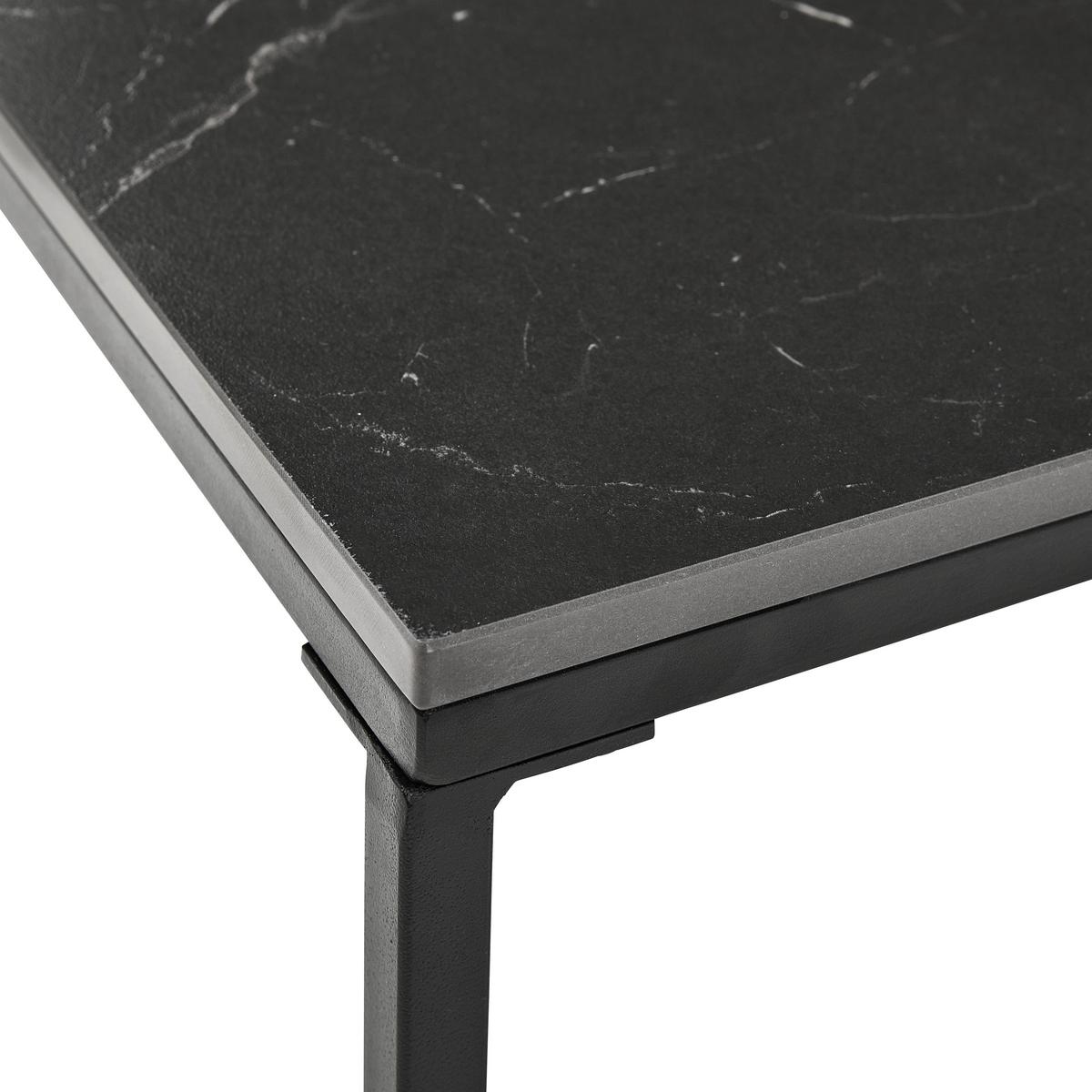 ZESTAW STOLIKÓW KAWOWYCH PACIFIC - czarny, Design, metal/ceramika (75/65/27/22/75/65cm) - Livetastic