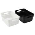 Box Linn - A5 Schwarz und Weiß - Schwarz/Weiß, Kunststoff (24/17/10cm)