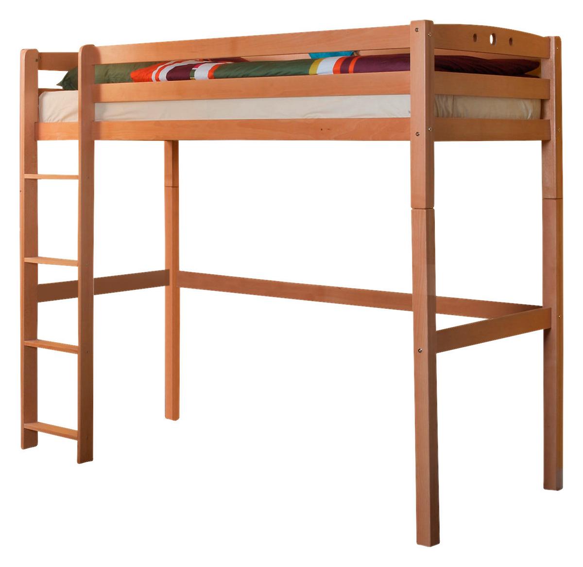 Pograd Tolly R, 90x200, Bukev, Masivno - barve bukve, Basics, les (90/200cm) - MID.YOU