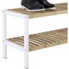 SKOHYLLA ANNA 2 -SB- - vit/naturfärgad, Modern, trämaterial/trä (70/36/30cm) - Mömax