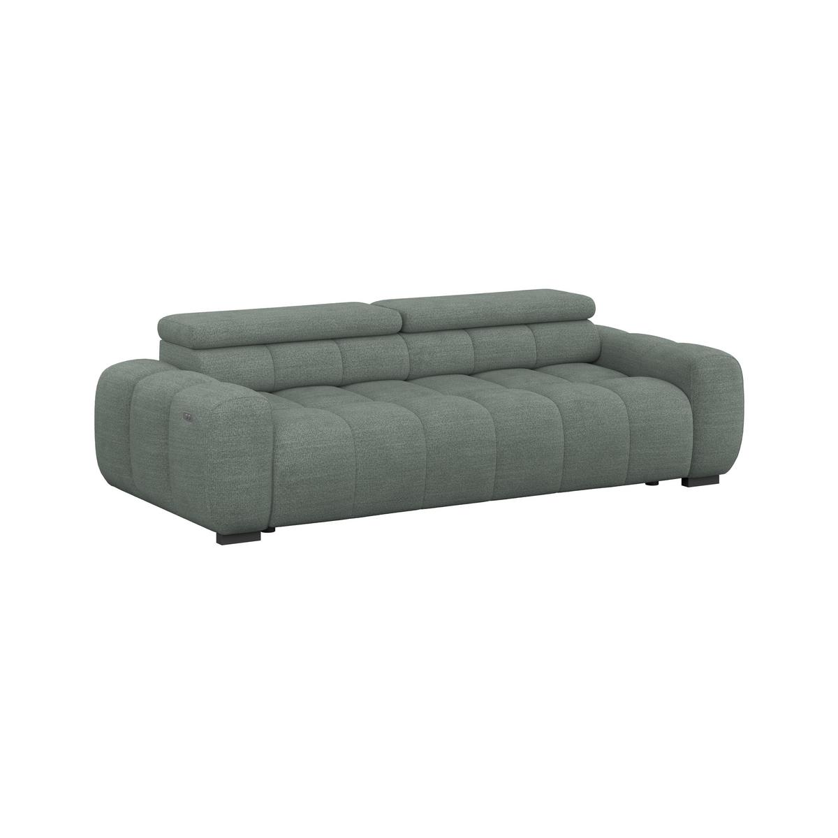 Velika Sofa Bull - zelena/crna, Trend, tekstil/plastika (248/77-97/108cm) - Luca Bessoni