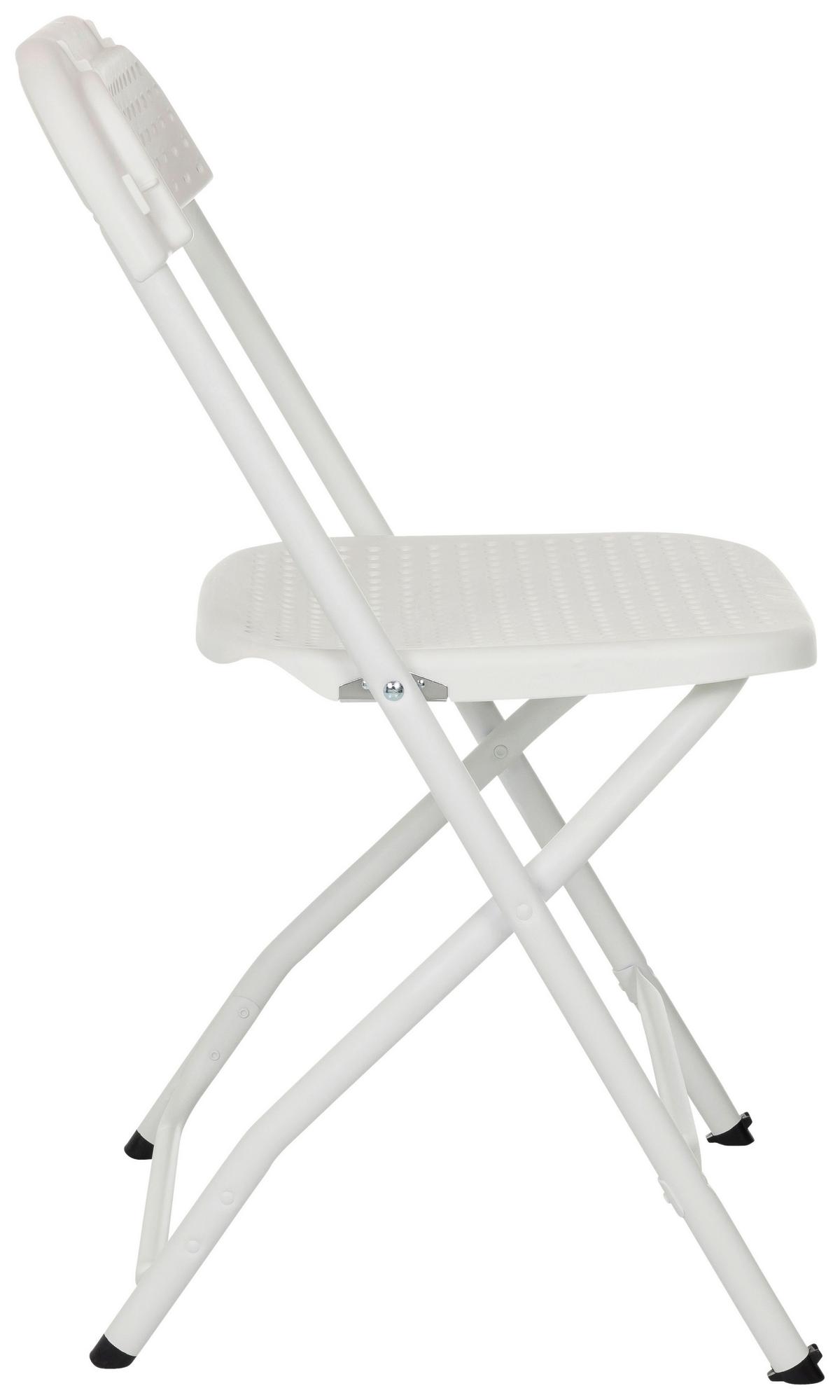 Zložljiv Stol Tudela Xxl Pro W, Bela - bela, Moderno, kovina/umetna masa (51/80/52cm) - MID.YOU
