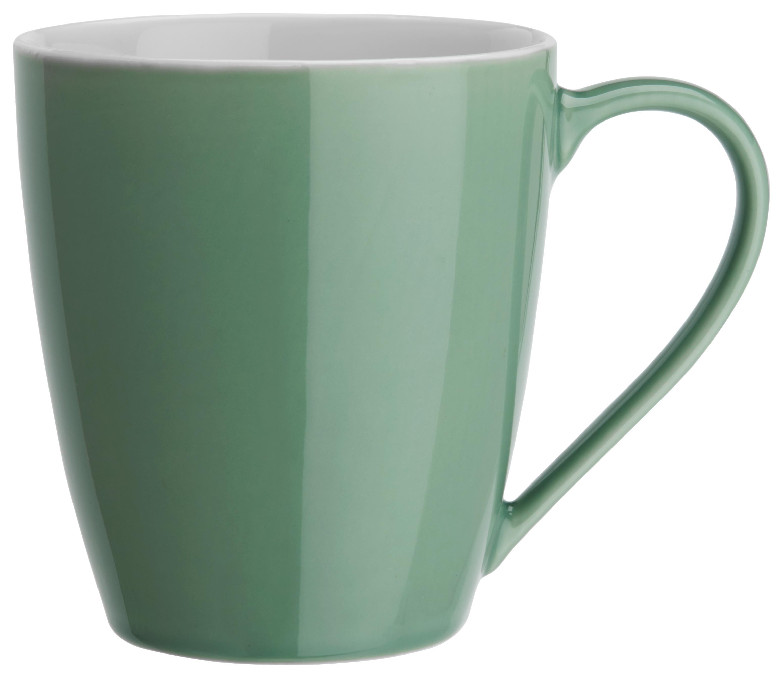 Kaffeebecher Sandy Mint aus Keramik - Grün, KONVENTIONELL, Keramik (8,9/10cm) - Mömax modern living